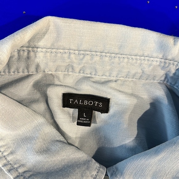 Talbots denim shirt size large women’s - Picture 6 of 7